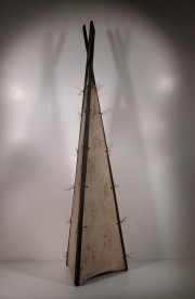 Tipi, blbrndt keramik, Inger Bruhn